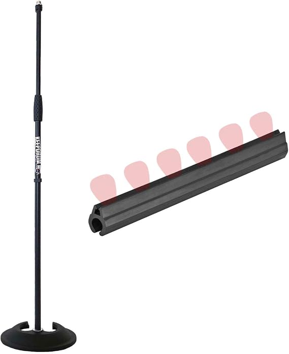 keepdrum MS096 Microphone Stand Straight + Pick Holder for Tripods