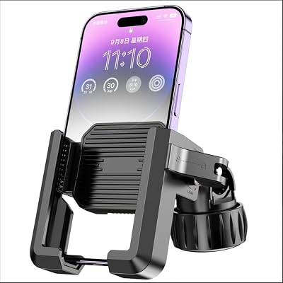 Motorcycle Phone Mount Holder - [Camera Friendly] [1s Lock] Bike Phone Holder Handlebar Clamp, Bicycle Scooter Phone Clip, for iPhoneSamsungGoogleHuaweiXiaomi 4.7-7.2 Phones