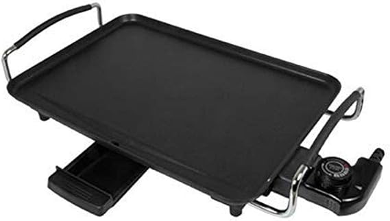 Better Chef Electric Griddle | Non-Stick | Variable Temp | 14x10 Grill Area | 1.5kw | Drip Tray