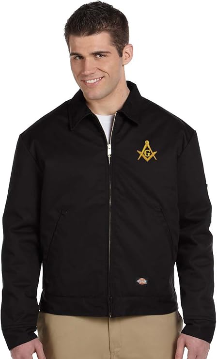 Masonic Square & Compass Men's 8 oz. Lined Jacket