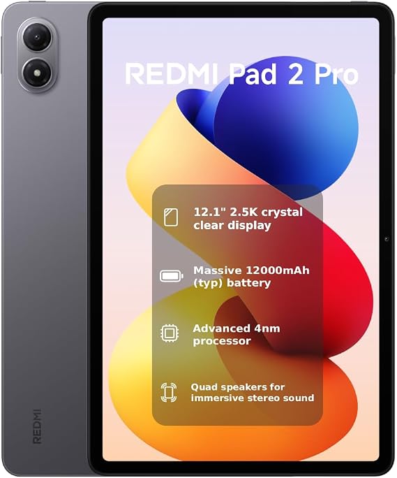 XIAOMI REDMI Pad 2 Pro 8+256GB Graphite Gray 12.1" 2.5K Display 12000mAh