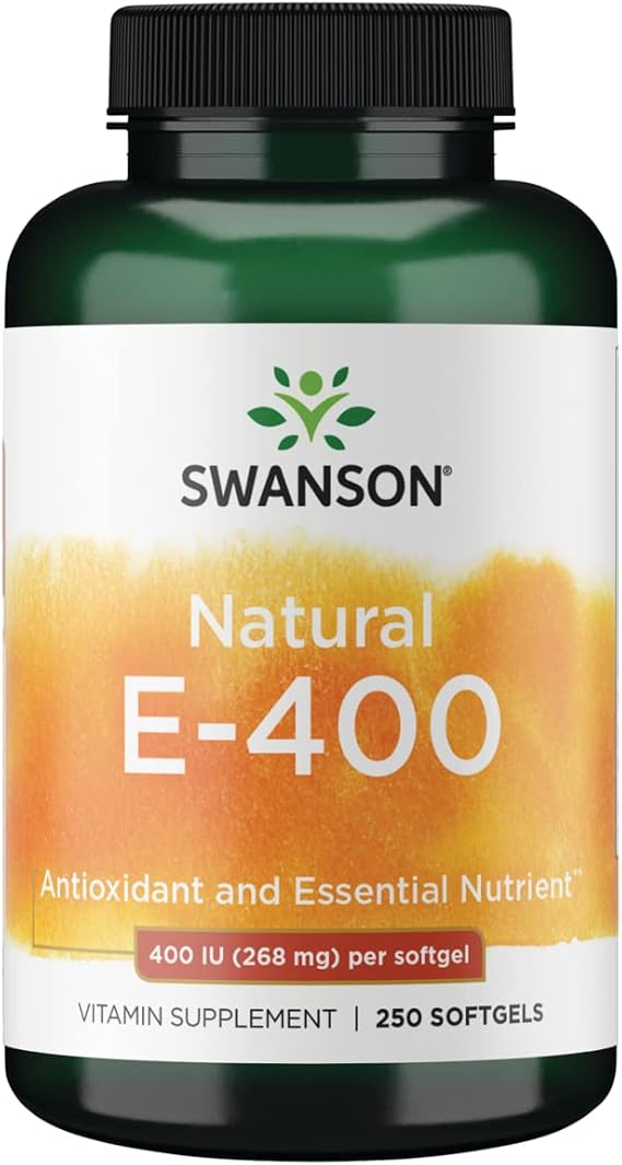 Swanson Natural Vitamin E 400 IU (268 mg), 250 Softgels