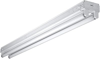Metalux Lighting SSF240 40-Watt 2-Light 4 ft. Fluorescent Strip Light White