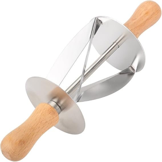 Croissant Roller Cutter Multi Function Stainless Steel Slices Tool Portable Homemade Pastry Dough Cutter Kitchen