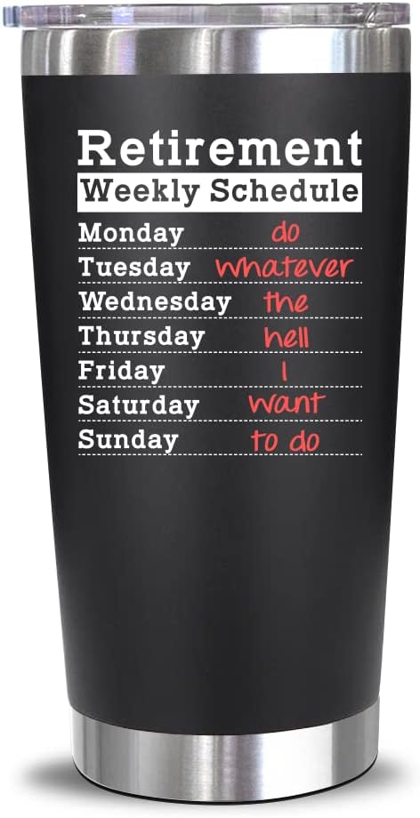 NewEleven Retirement Gifts For Men Women 2026 - Funny Retirement Decorations, Boss Retired Gift - Goodbye Gift, Farewell Gifts For Coworkers From Friend, Colleague - 20 Oz Tumbler