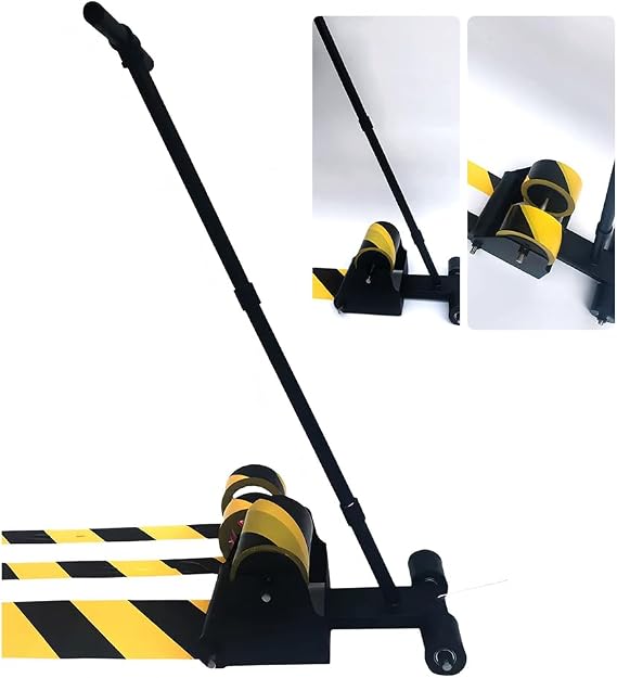 BAUSATZ Floor Tape Marking Machine,Manual,Lane Marking Applicator with Rubber Roller Manual Floor Tape Applicator,Used for Floor Marking, Decoration Protection and Laying (TBJDJ-01)