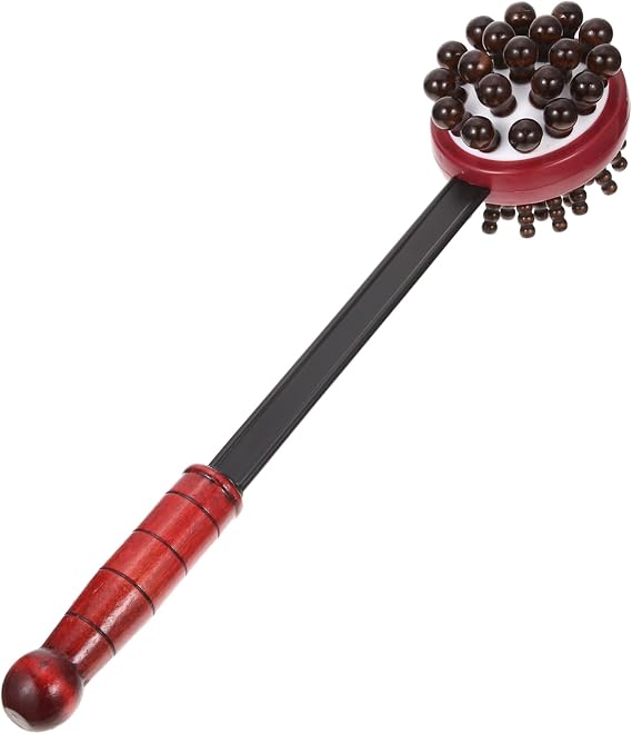 HEALLILY Back Massage Hammer Stick - Wooden Neck & Back Massager