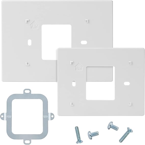 THP2400A1027W Wall Thermostat White Covers Assembly for Honeywell | Thermostat Wall Plate Fits RTH9585WF,RTH9600WF,RTH8560D,RTH9585WF1004,TH9320WF5003, Cover Up Defects,Easy Install
