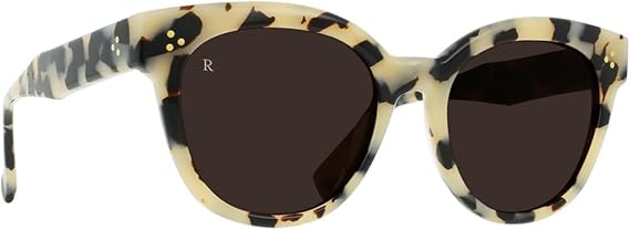 RAEN Nikol Women's Cat-Eye Sunglasses, Ivory Tortoise/Carob, 52mm & Wipe