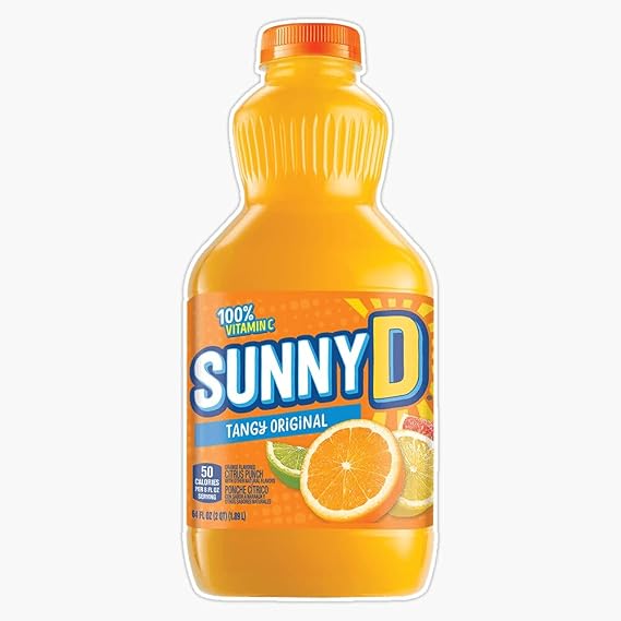 Magnet Sunny D Viny Magnetic Bumper Sticker 5"