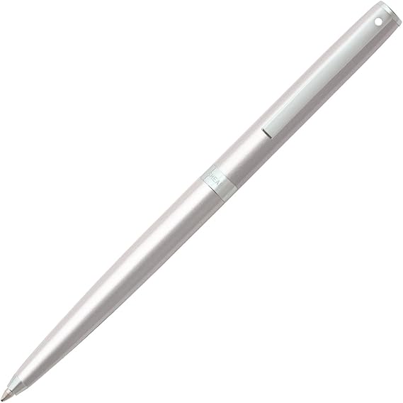 Sheaffer Sagaris Ballpoint Pen, Metallic Silver, Chrome Trim (E2947751)