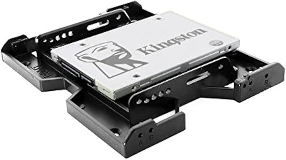 axGear 2.5/3.5 to 5.25 Drive Bay Computer Case Adapter HDD Mounting Bracket SSD