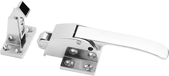 Adjustable Latch Spring Loaded Walk Freezer Cooler Door Handle Grip, Prevent Hand Freeze with Easy Access Door Handle