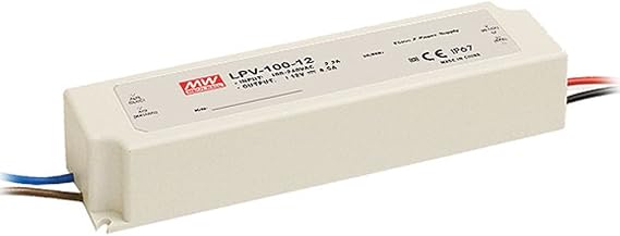 Mean Well LPV-100-12 Enclosed Switching LED Power Supply 12V 8.5 Amp 102W