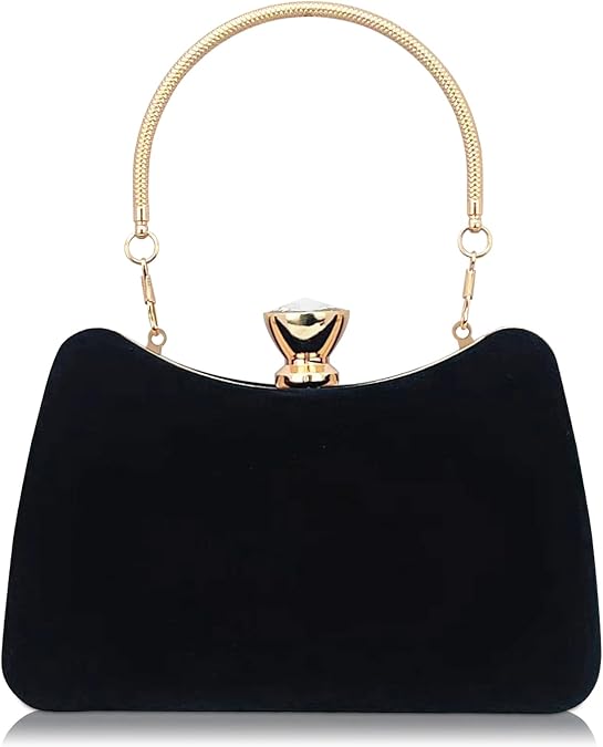 Velvet Fashion Women Evening Bags Women Vintage Diamond Clutch Bags Elegant Handbags Formal Party Clutches Purses for Wedding