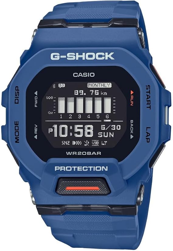 Casio GBD-200-2DR Wristwatch, Navy Blue, Standard