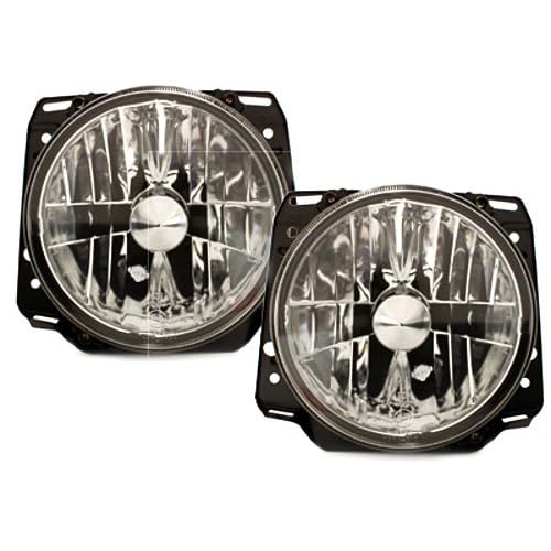 Crystal Clear Euro E-Code Sport Headlight Headlamp Wolfsburg For VW Golf MK2 2