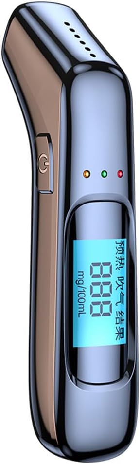 Alcohol Tester Breathalyzer with LCD Digital Display Rechargeable Diagnostic Tool Accuracy Alcohol Detection for Home Automotive