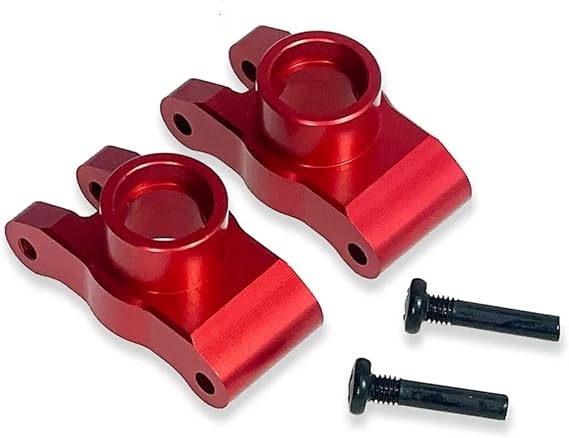 RC Car Upgrade Parts for SCY 1/16 16101 16102 16103 16104 16106 16201 for JJRC Q130A Q130B Q141 Metal Rear Axle for Seat Rear Wheel High Speed RC Car Upgraded Fittings(Red)