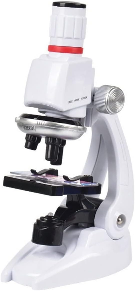 Microscope Accessories Kit 1200X LED Lab Microscope Kit for Children Biology Microscope Microscope Slides (Color : A)