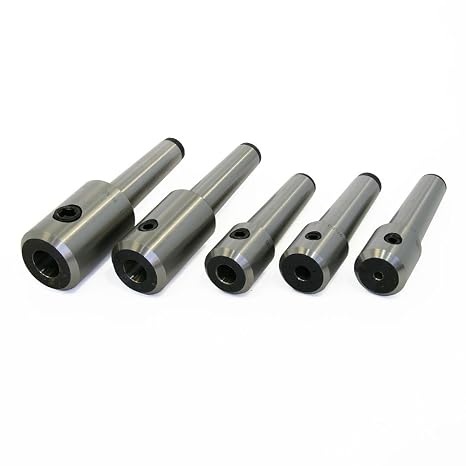 #3 Morse Taper End Mill Holder Set, 5 Piece - Drawbar Thread 3/8"-16, End Mills with Shanks 3/16", 3/8", 1/2", 5/8", and 3/4",  (1636)