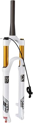 MirOdo 2627.529 Mountain Bike Air Suspension Fork 140mm Travel Magnesium Alloy Pneumatic Fork 9mm QR StraightTapered Tube ManualRemote Lockout Bike Shock Absorber with Damping