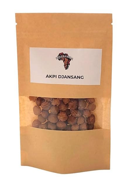 Akpi - Djansang - Whole African Seeds - Natural Spice for Sauces and Traditional Dishes - 50g