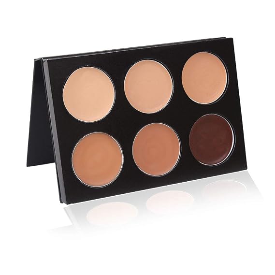 Mehron Makeup Mask Cover - FOUNDATION 6 Color Palette, Face & Body Paint