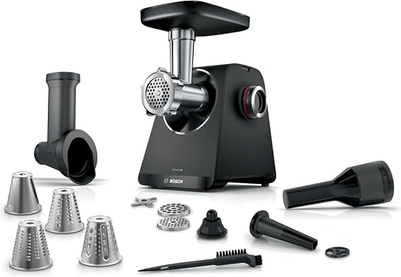 Bosch Serie 4 Gıda Kıyma Makinesi MultiPower Series 4 1900 W Siyah MFWS440B