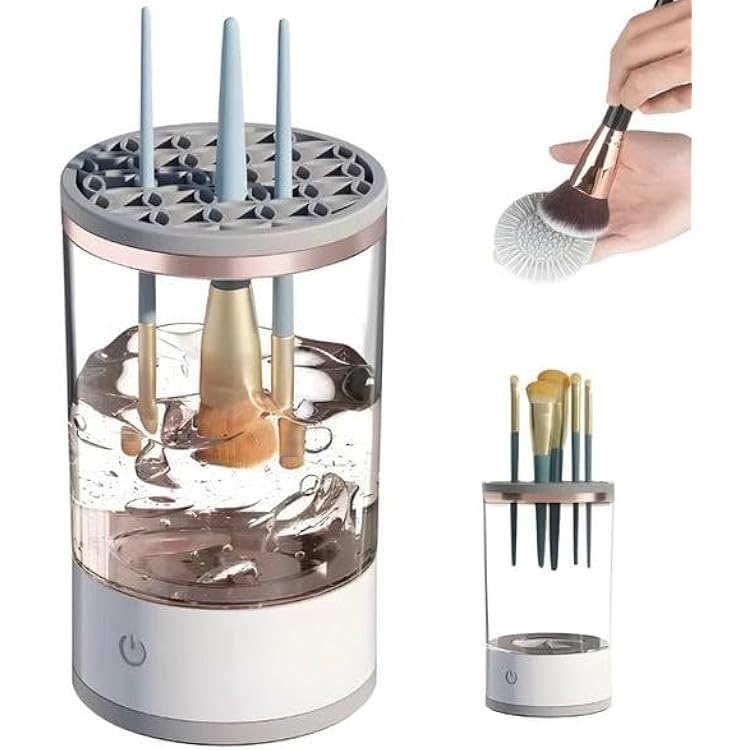 Electric Makeup Brush Cleaner-Portable Compact Design for Travel Home Use - Professional Makeup Brush Cleaning Machine-for Makeup Lovers & Professionals