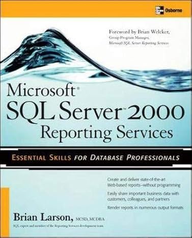 Microsoft SQL Server 2000 Reporting Services