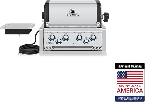 Broil King 956087 Imperial S 490, Natural Gas (NG), Stainless Steel, Black
