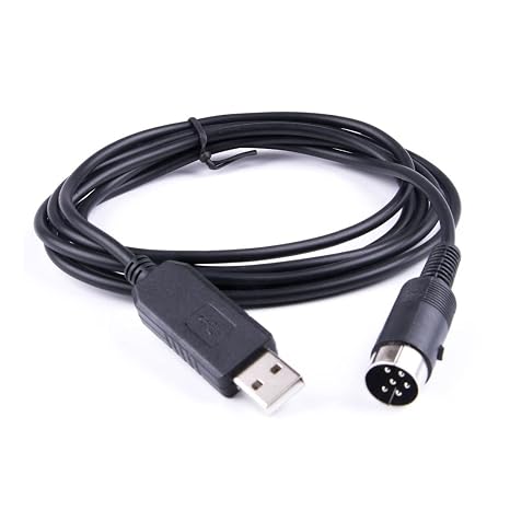 USB Programming Cable Compatible with Kenwood- TS-450S TS690 TS 790 ID-150 USB to 6P Din RS232 Serial Converter Adapter Cable 6ft