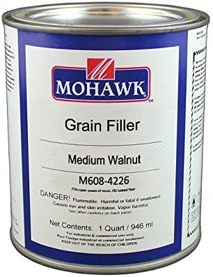 Grain Filler & Solvent, Volume 33 oz, Finish Medium Walnut