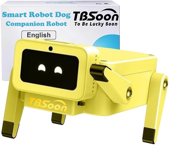 Mini Smart Robot Dog, AI Companion Emotional Robot, Interactive Dog Toy, Emo Desk/Pocket Pet, Voice Control, Vast Knowledge Base, Office Companion Pet, Education Robot, best gift for girls boys