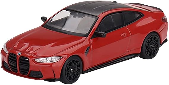 TrueScale Miniatures MINI GT 1/64 BMW M4 Competition G82 Toronto Red Metallic Left Hand Assembled