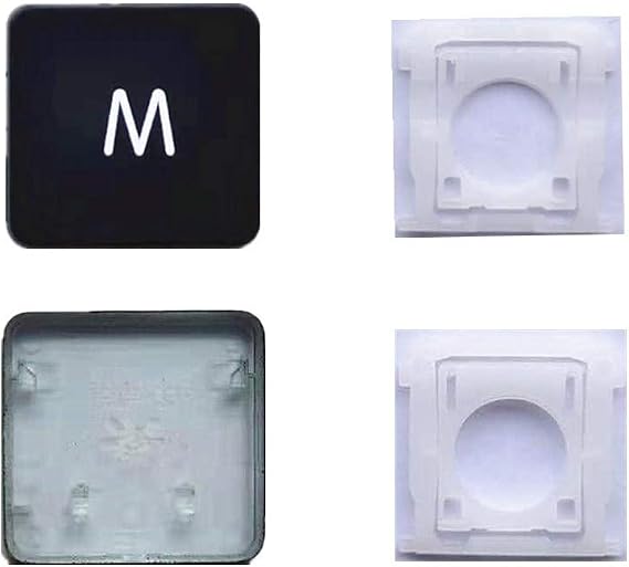 Replacement Individual AP11 Type M Key Cap and Hinge for MacBook Pro Model A1425 A1502 A1398 for MacBook Air Model A1369/A1466 A1370/A1465 Keyboard to Replace The M Keycap