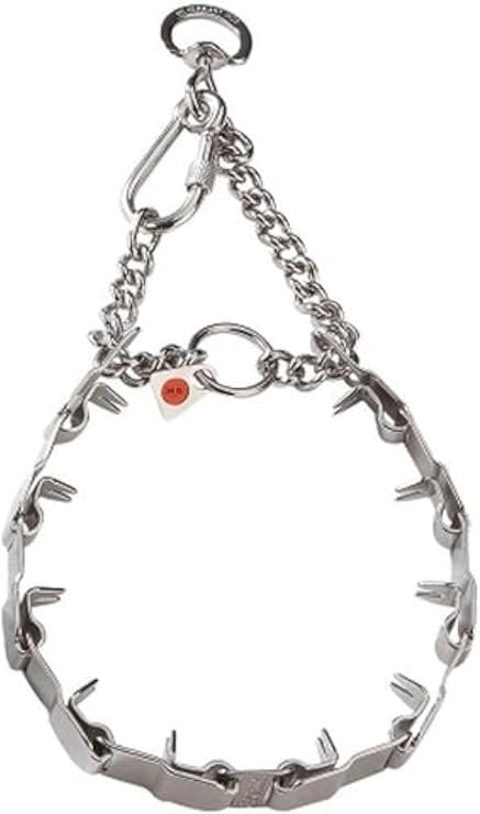 Herm Sprenger Neck Tech Dog Collar - Stainless Steel - Prong - Pinch 24"