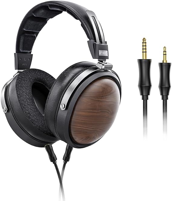 FiiO FT1 32 Large Dynamic Driver Headphones with Solid Wood Cups