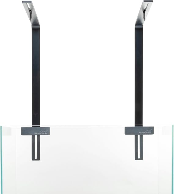 Chihiros Stand for Hanging VIVID & WRGB - Aquarium Light Riser w/ Adjustable Tank Mount Bracket, Aluminum Alloy Aquarium Mounting Bracket, Sturdy & Sleek Aquarium Light Stand Fixtures - Black, Regular
