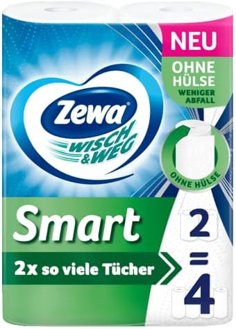 ZEWA WISCH&WEG Smart Household Cloths 2 x 90 Sheets (Pack of 2)
