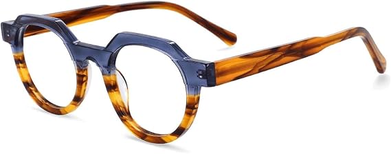 EYPKPL Optical Eyewear Frames Acetate Eyeglass Frames Fashionable Classic Glasses Frames Lightweight And Portable Eyeglasses