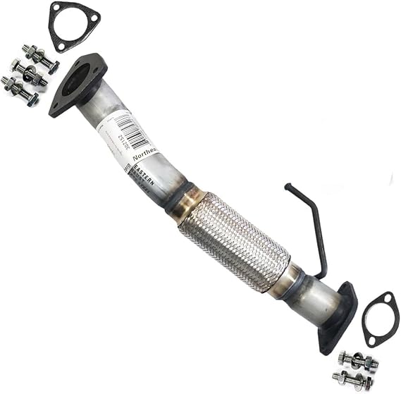 Exhaust Front Flex Pipe Compatible for 2005-2008 Ford Escape 2.3L | 2005-2006 Mazda Tribute 2.3L | Stainless Steel | Northeastern Exhaust | Free Gaskets and Bolt Kit Included | Direct-Fit Replacement