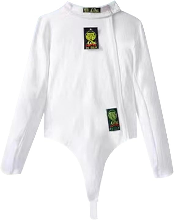 Fencing Jacket, 800N Ice Silk Fencing Suit, Fencing Uniform Daily Training and Competition, Fencing Gear for Right Hand(46#)