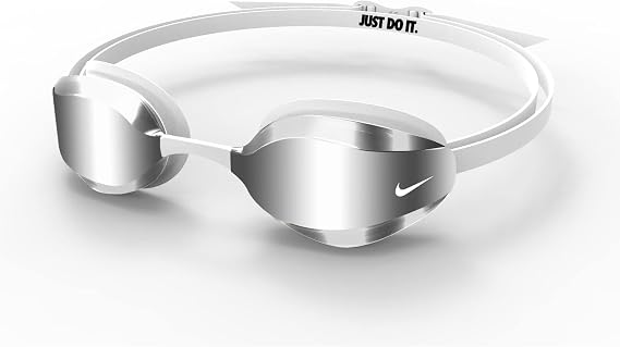 Nike Vapor Mirrored Goggle, White, Adult-OS