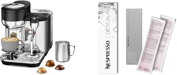 Nespresso Vertuo Creatista Coffee and Espresso Maker by Breville, Black Truffle Descaling Kit