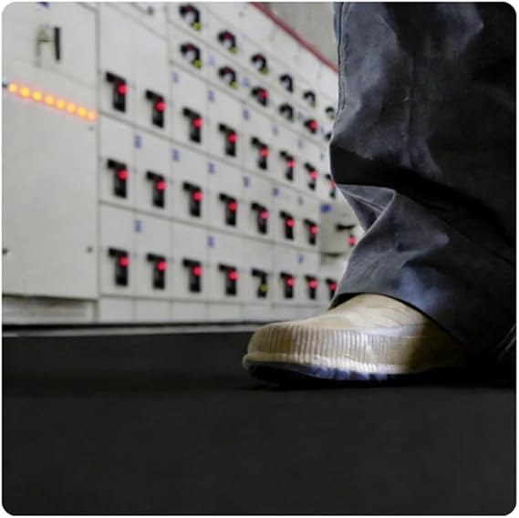 GRRICEPL High Voltage Insulation Pad Shock Mat, Electrical Safety Mat Non Heat Resistants for High Voltage Areas,Electrical Work, Customizable &Cutting(6mm-1.2x2m/3.9x6.6ft)