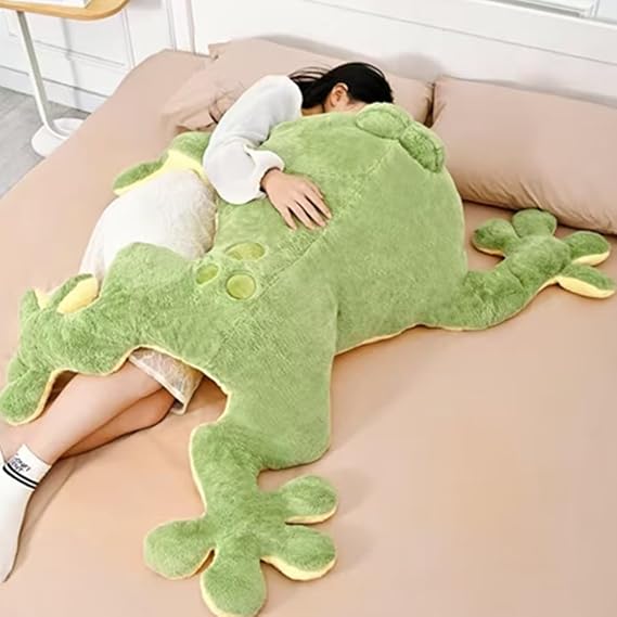 Large Frog Stuffed Animal Green Frog Plush Toy 23.6in