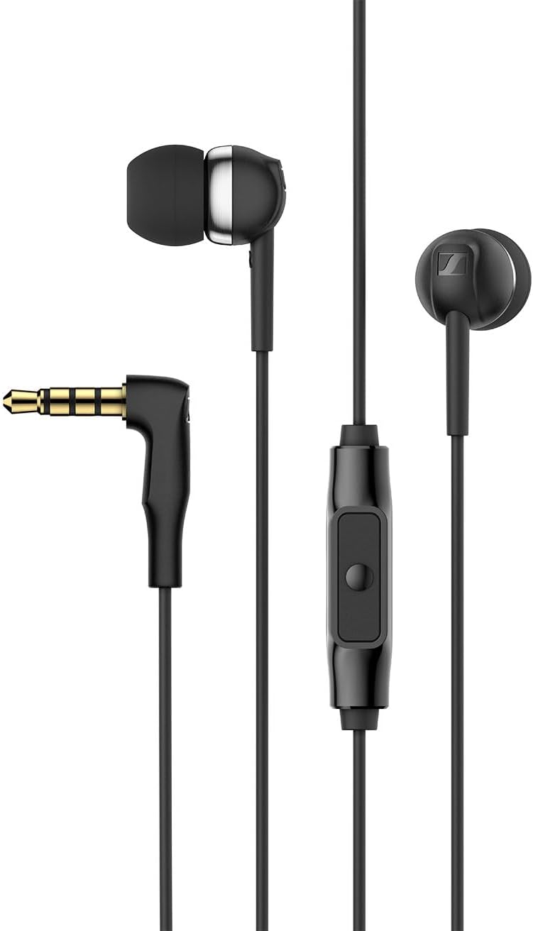 Sennheiser CX 80S In-Ear Headphones with Microphone, Wired, Black