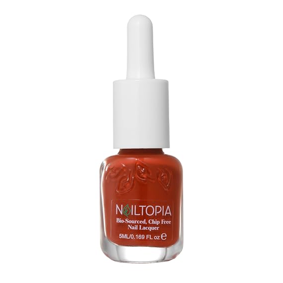 Nailtopia Bio-Sourced, Chip-Free Nail Lacquer - Fast Dry Nail Polish - Superfood-Infused - Natural Nail Polish - Another One Bites The Rust - 0.169 oz